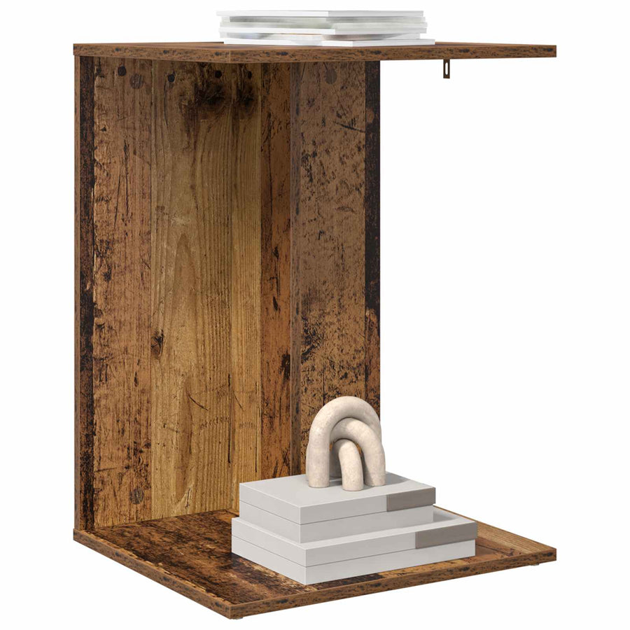 Bijzettafel Oudhout 45 x 40 x 62,5 cm Bewerkt hout