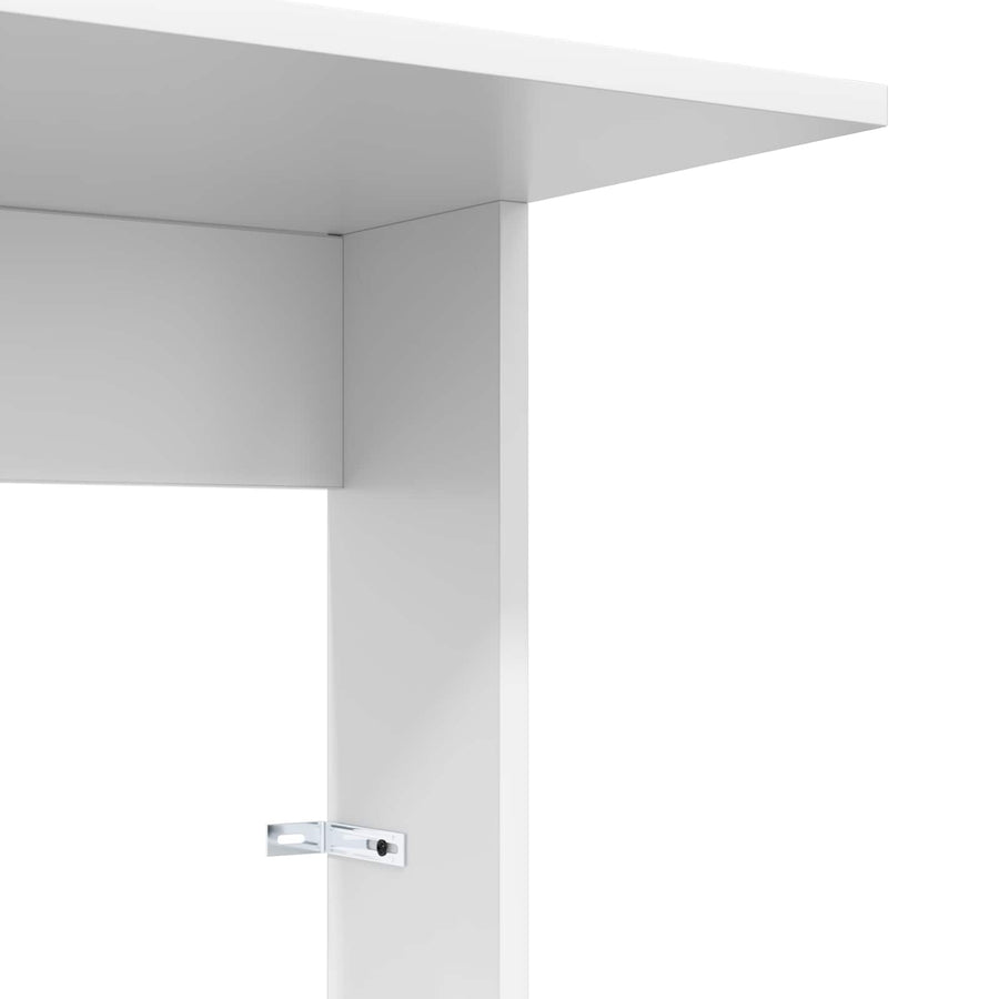 Bijzettafel Wit 40 x 38 x 62,5 cm Bewerkt hout
