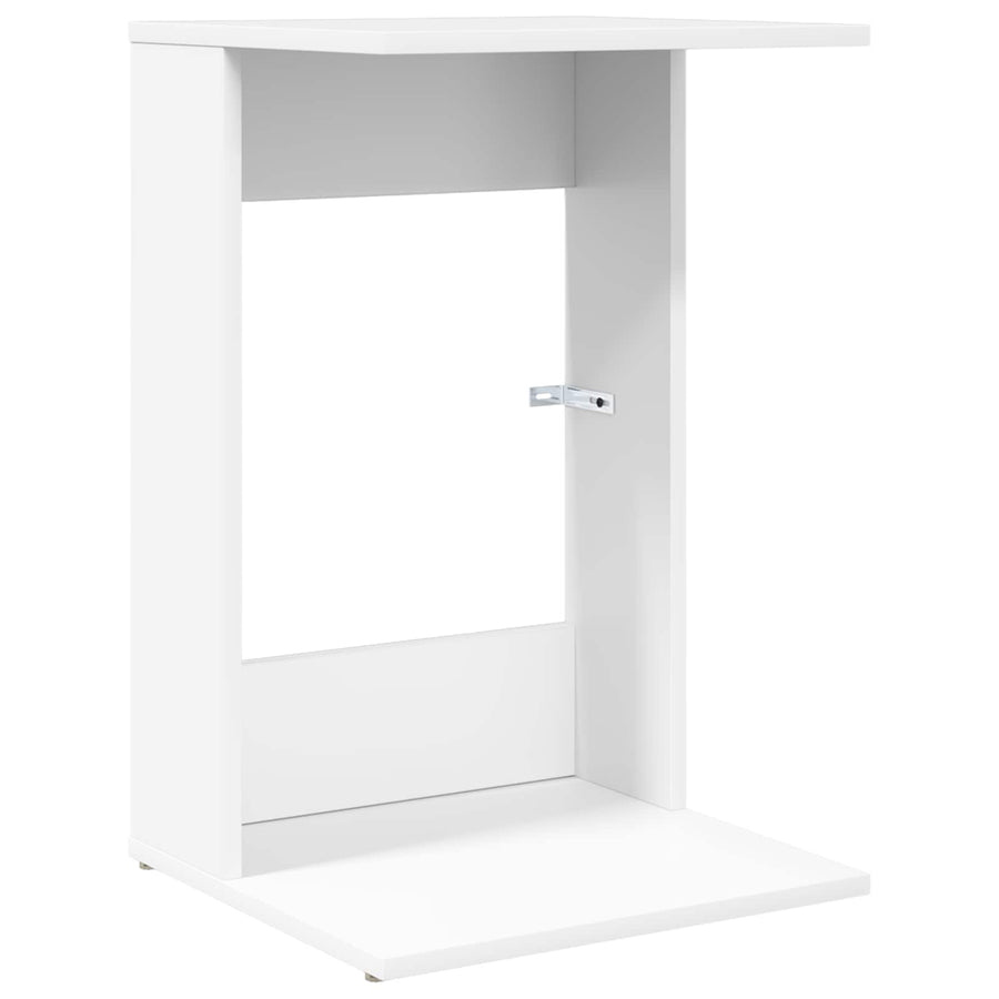 Bijzettafel Wit 40 x 38 x 62,5 cm Bewerkt hout