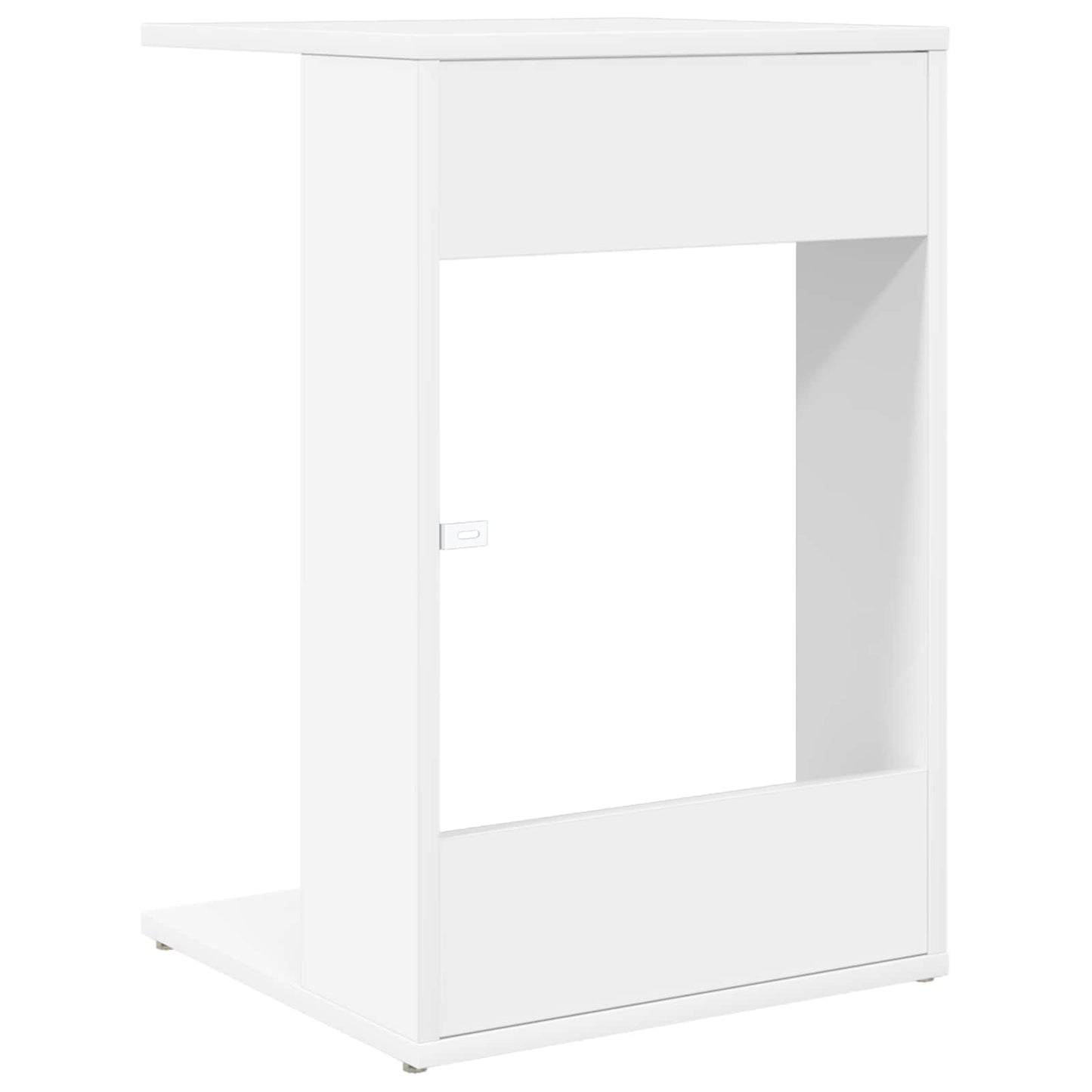 Bijzettafel Wit 40 x 38 x 62,5 cm Bewerkt hout