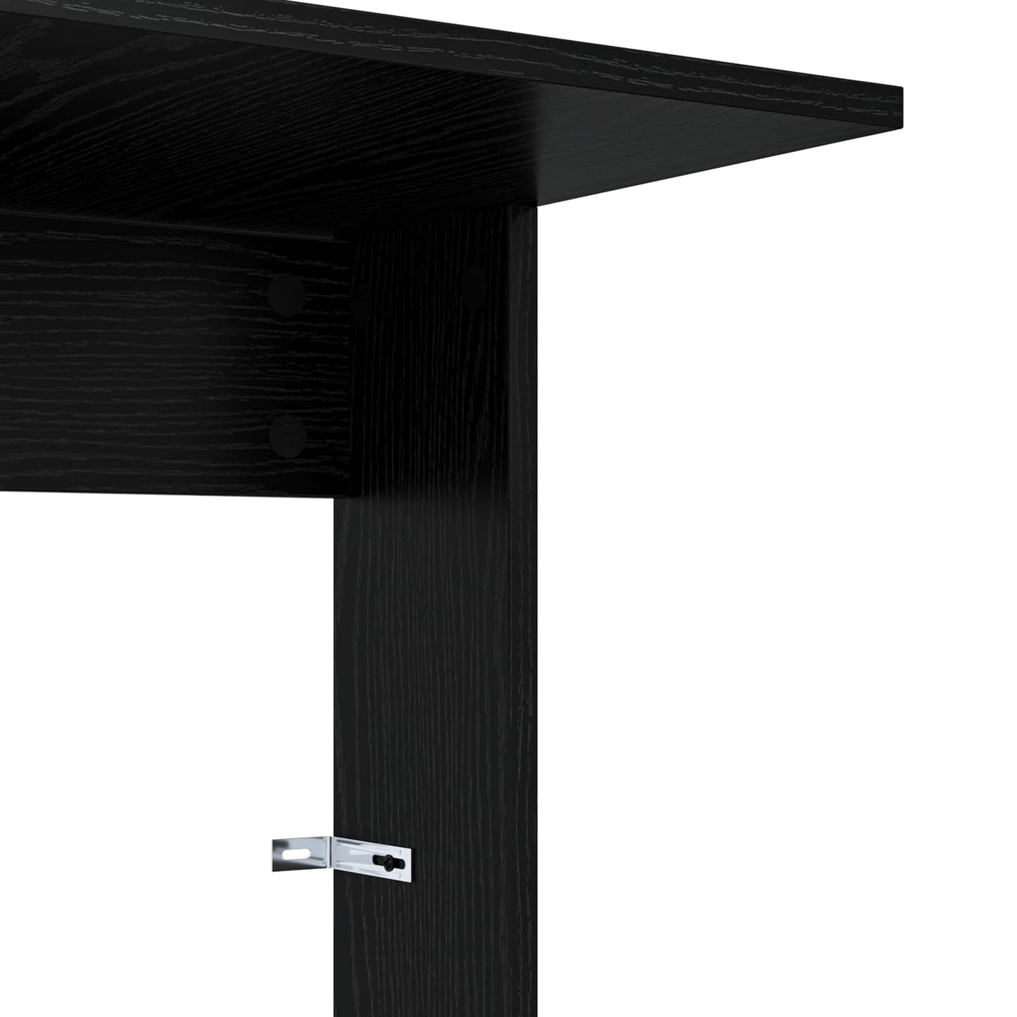 Bijzettafel Zwart Eiken 40 x 38 x 62,5 cm Bewerkt hout