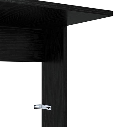 Bijzettafel Zwart Eiken 40 x 38 x 62,5 cm Bewerkt hout