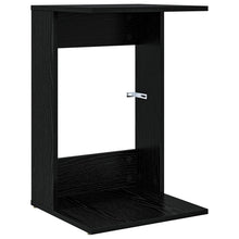 Bijzettafel Zwart Eiken 40 x 38 x 62,5 cm Bewerkt hout