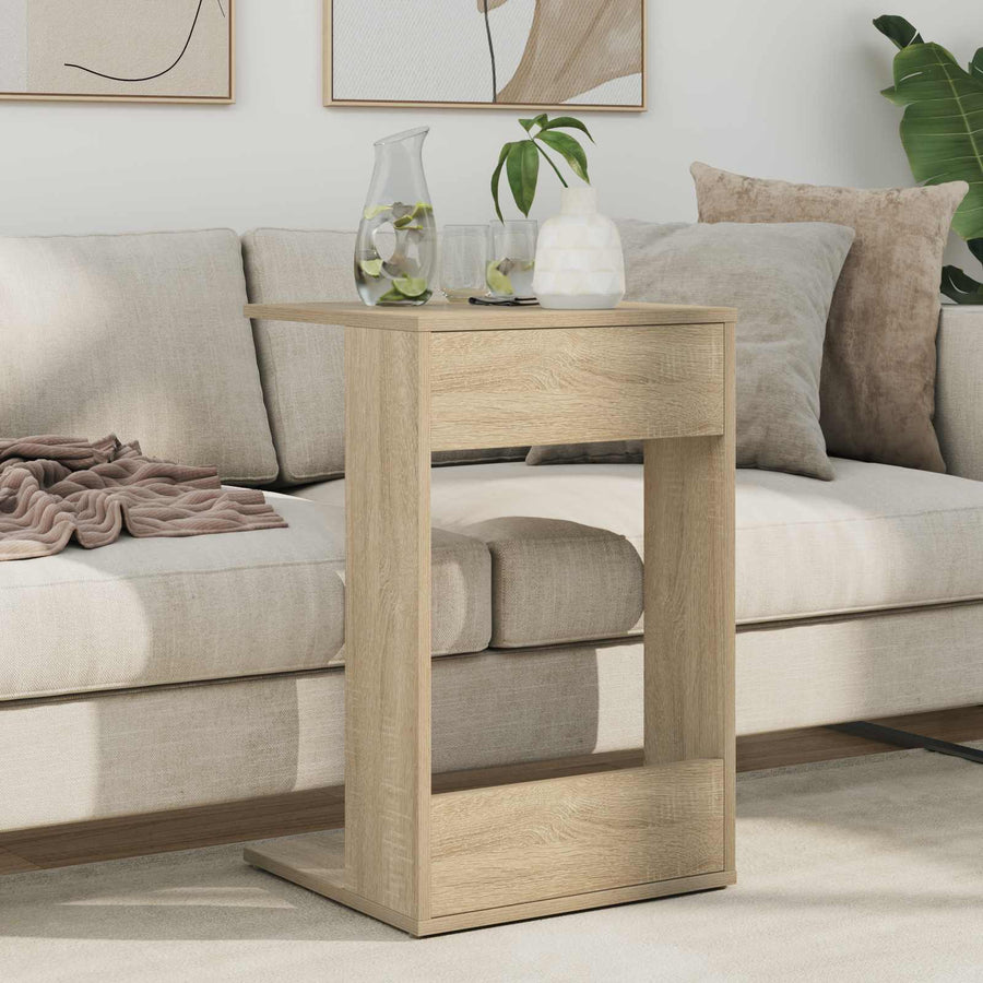 Bijzettafel Sonoma Eiken 40 x 38 x 62,5 cm Bewerkt hout