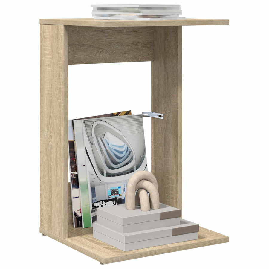 Bijzettafel Sonoma Eiken 40 x 38 x 62,5 cm Bewerkt hout