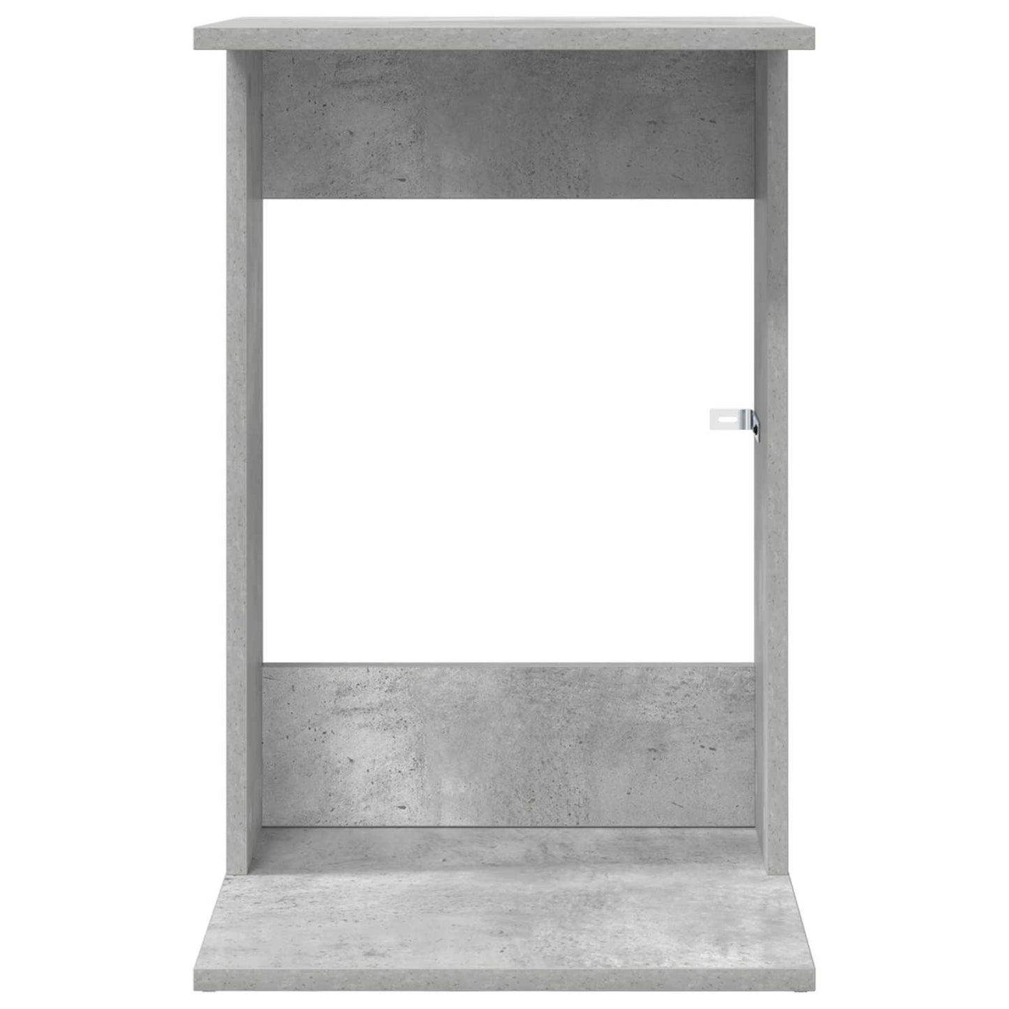 Bijzettafel Beton Grijs 40 x 38 x 62,5 cm Bewerkt hout