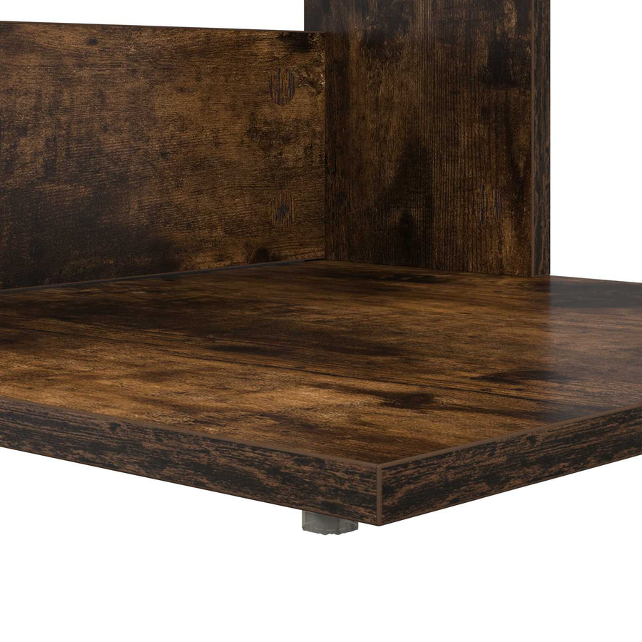 Bijzettafel Gerookt eiken 40 x 38 x 62,5 cm Bewerkt hout