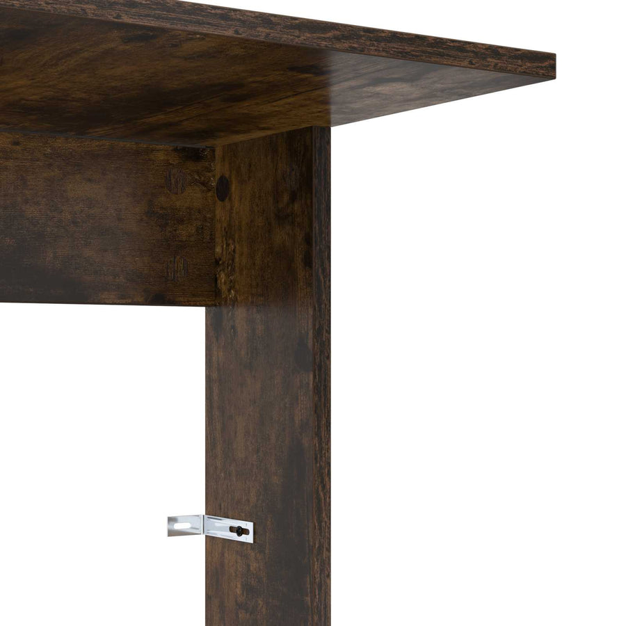 Bijzettafel Gerookt eiken 40 x 38 x 62,5 cm Bewerkt hout