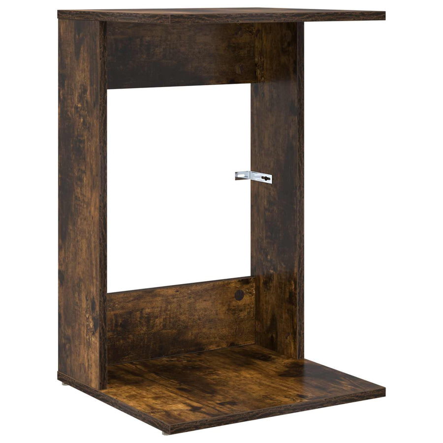 Bijzettafel Gerookt eiken 40 x 38 x 62,5 cm Bewerkt hout
