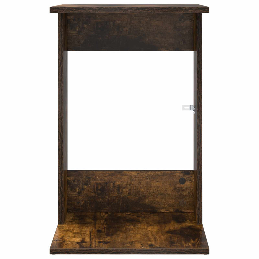 Bijzettafel Gerookt eiken 40 x 38 x 62,5 cm Bewerkt hout