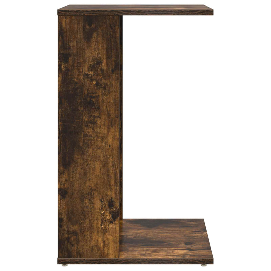 Bijzettafel Gerookt eiken 40 x 38 x 62,5 cm Bewerkt hout