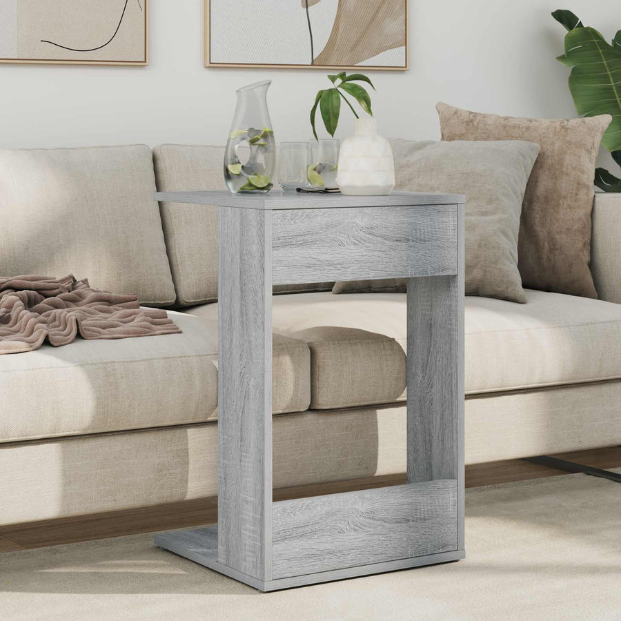 Bijzettafel Grijs Sonoma 40 x 38 x 62,5 cm Bewerkt hout