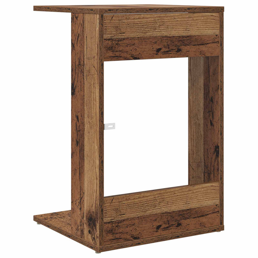 Bijzettafel Oudhout 40 x 38 x 62,5 cm Bewerkt hout