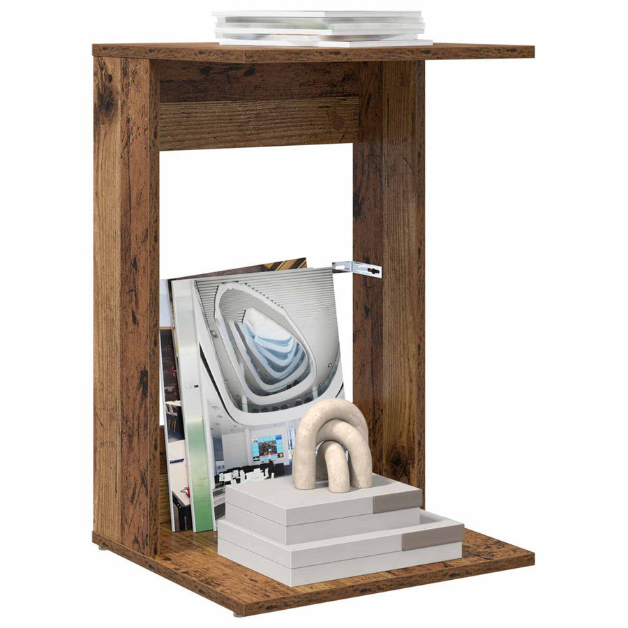 Bijzettafel Oudhout 40 x 38 x 62,5 cm Bewerkt hout