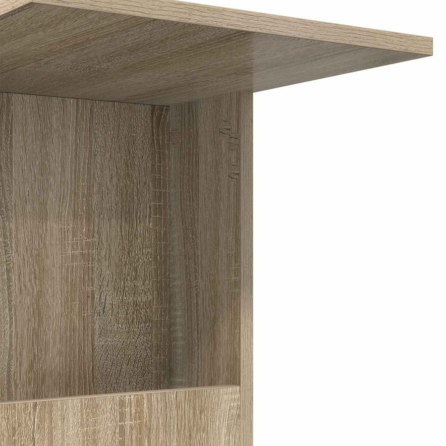 Bijzettafel met wiel Sonoma Eiken 40 x 35 x 60 cm Bewerkt hout
