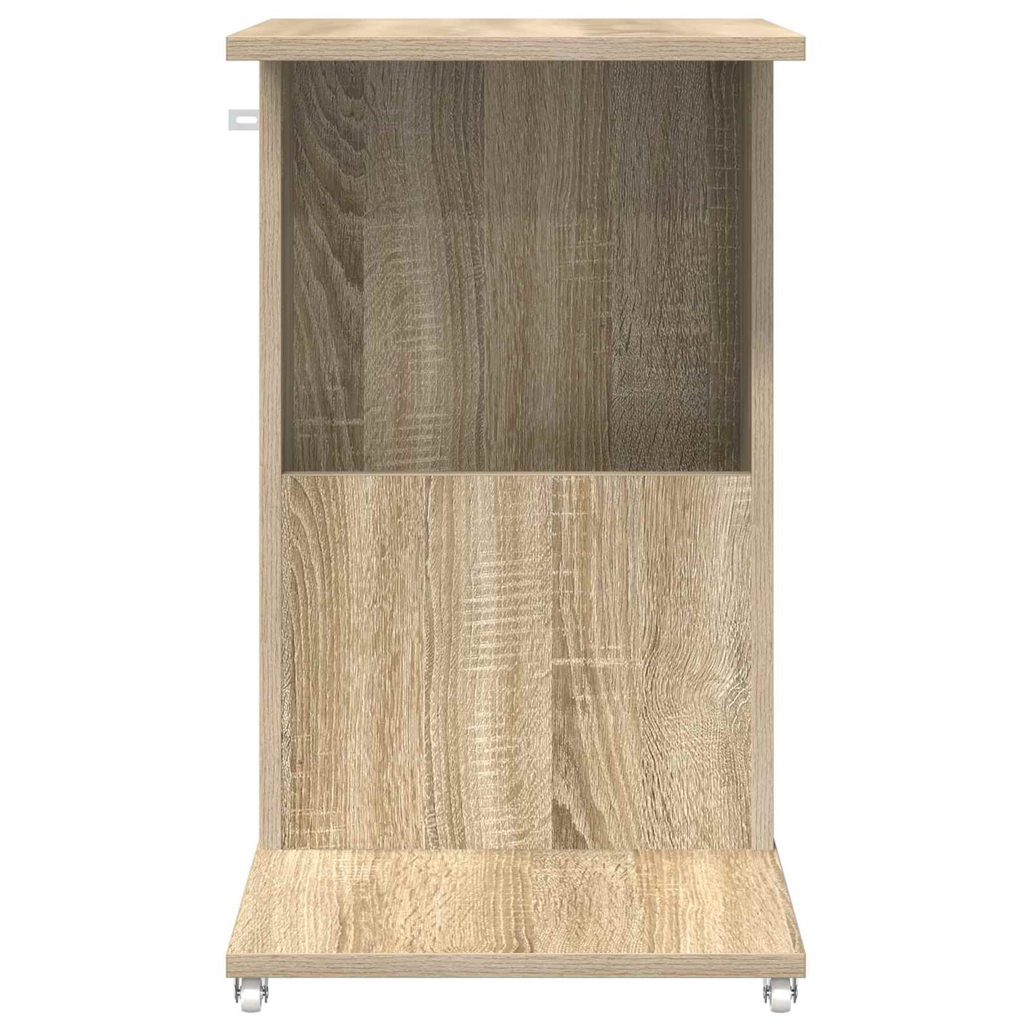 Bijzettafel met wiel Sonoma Eiken 40 x 35 x 60 cm Bewerkt hout