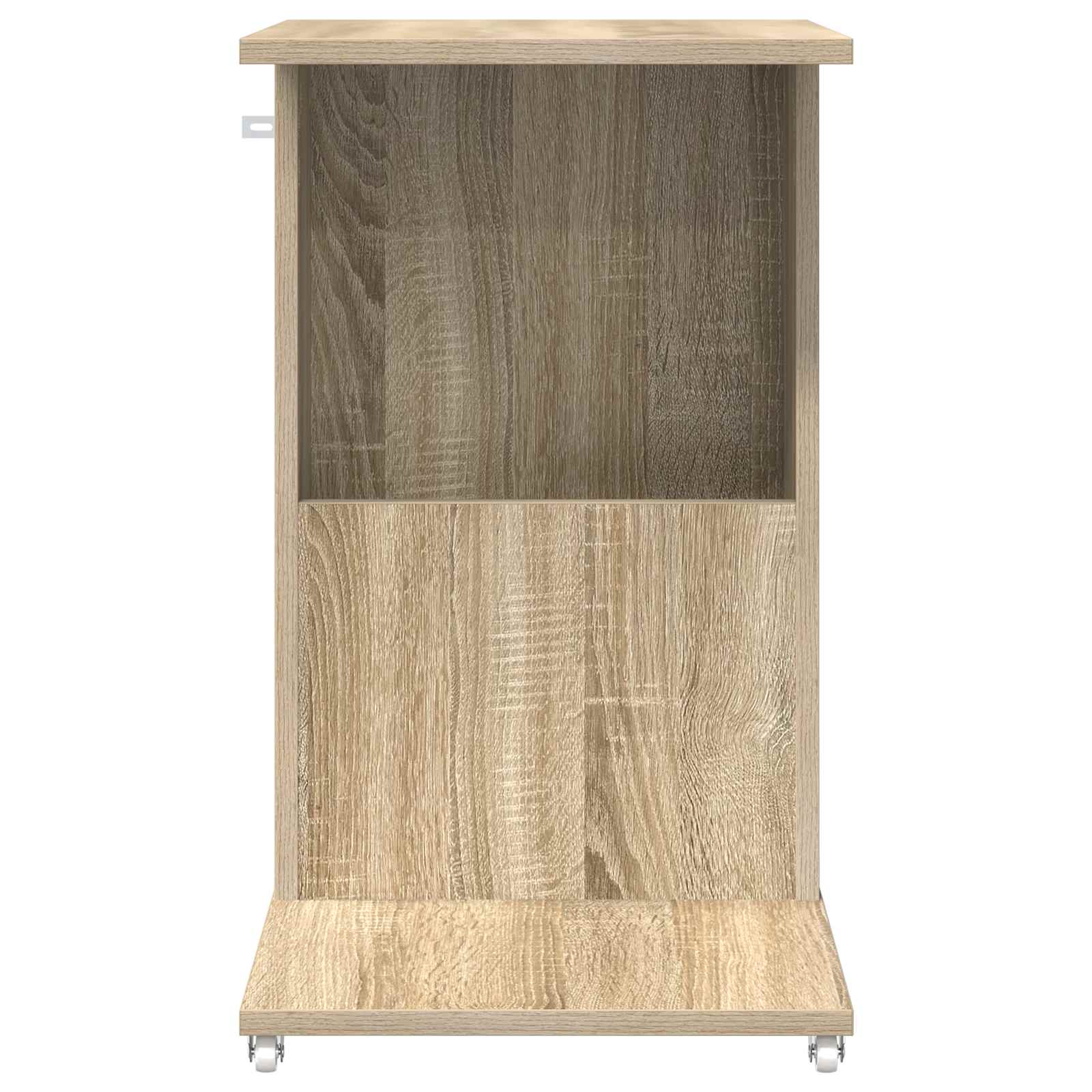 Bijzettafel met wiel Sonoma Eiken 40 x 35 x 60 cm Bewerkt hout