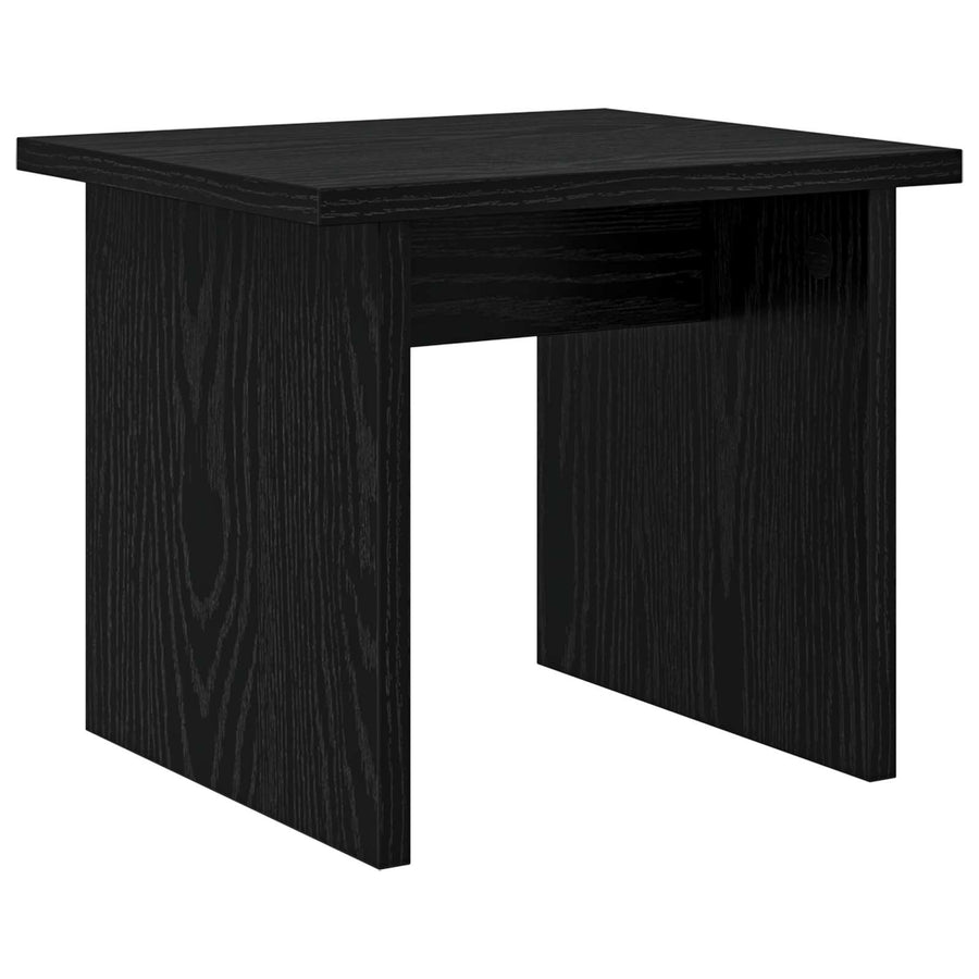 Schoenenkast met plank 2 pcs Zwart Eiken Bewerkt hout