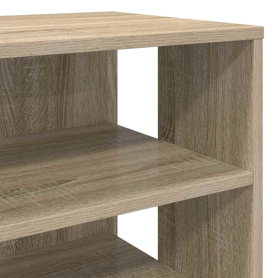 Schoenenkast met plank 2 pcs Sonoma Eiken Bewerkt hout