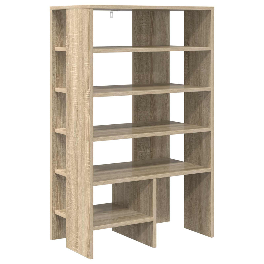 Schoenenkast met plank 2 pcs Sonoma Eiken Bewerkt hout
