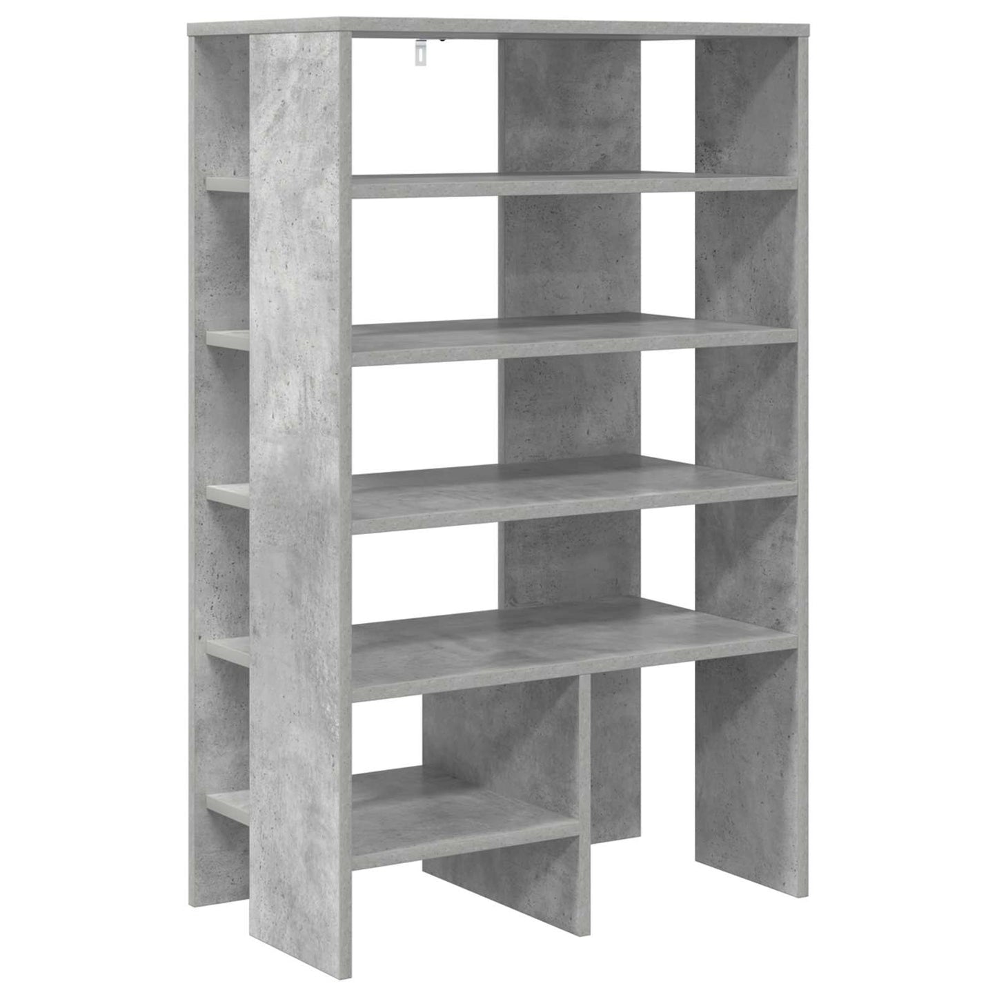 Schoenenkast met plank 2 pcs Beton Grijs Bewerkt hout