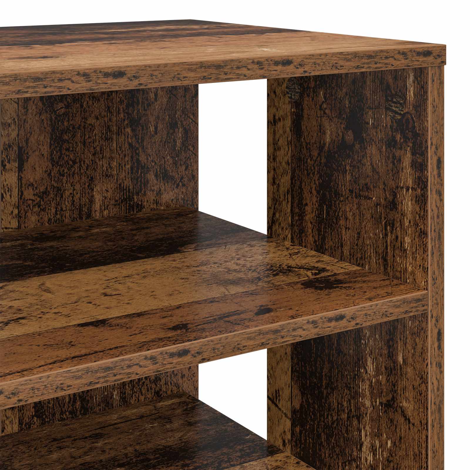 Schoenenkast met plank met opslag 2 pcs Oudhout Bewerkt hout