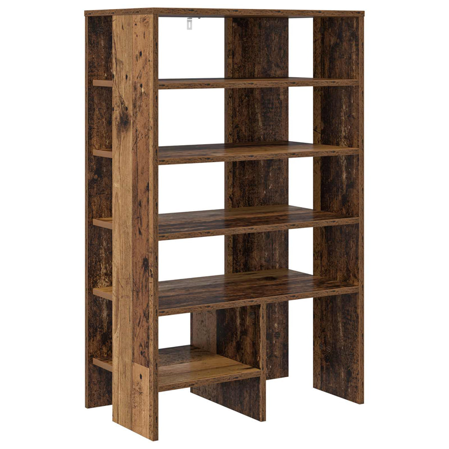 Schoenenkast met plank met opslag 2 pcs Oudhout Bewerkt hout