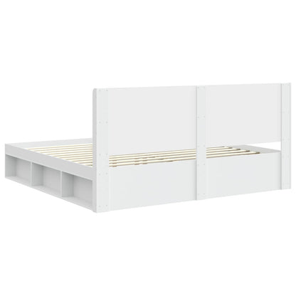 Bedframe met opbergruimte en hoofdbord 3 pcs Bewerkt hout