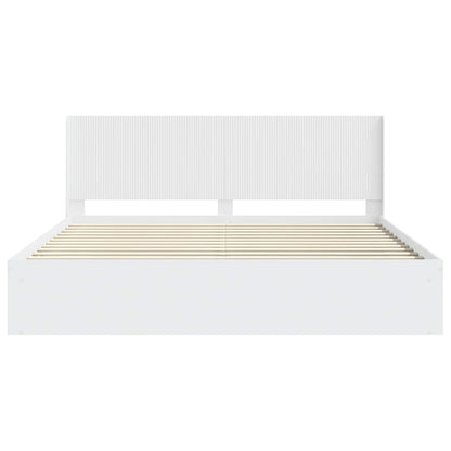 Bedframe met opbergruimte en hoofdbord 3 pcs Bewerkt hout