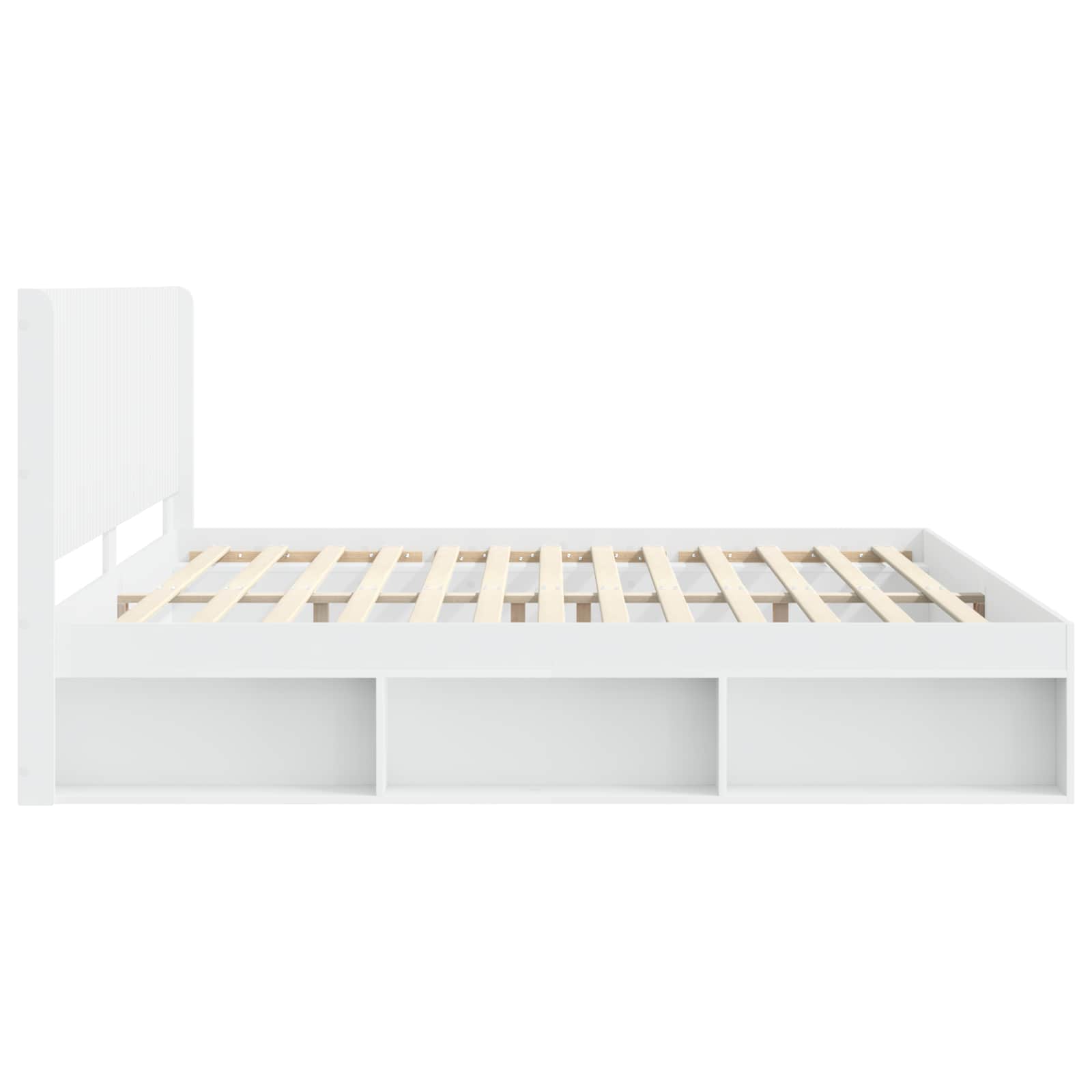 Bedframe met opbergruimte en hoofdbord 3 pcs Bewerkt hout