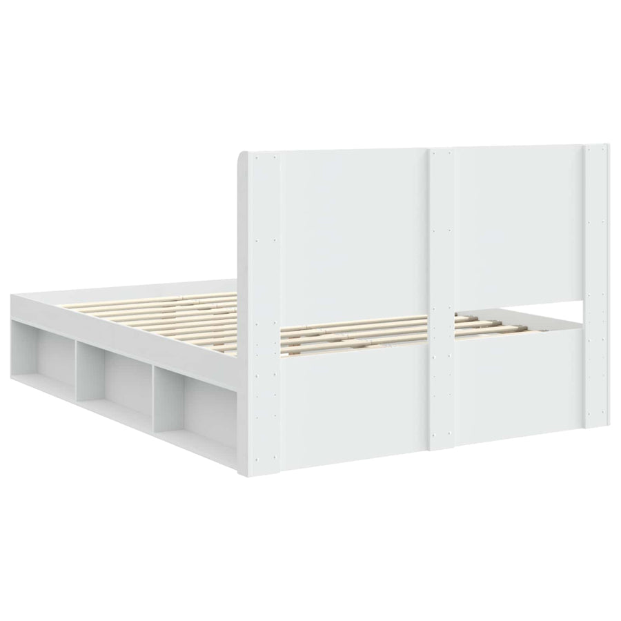 Bedframe met opbergruimte en hoofdbord 3 pcs Bewerkt hout