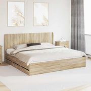 Bedframe met opbergruimte en hoofdbord 206x203x100 cm