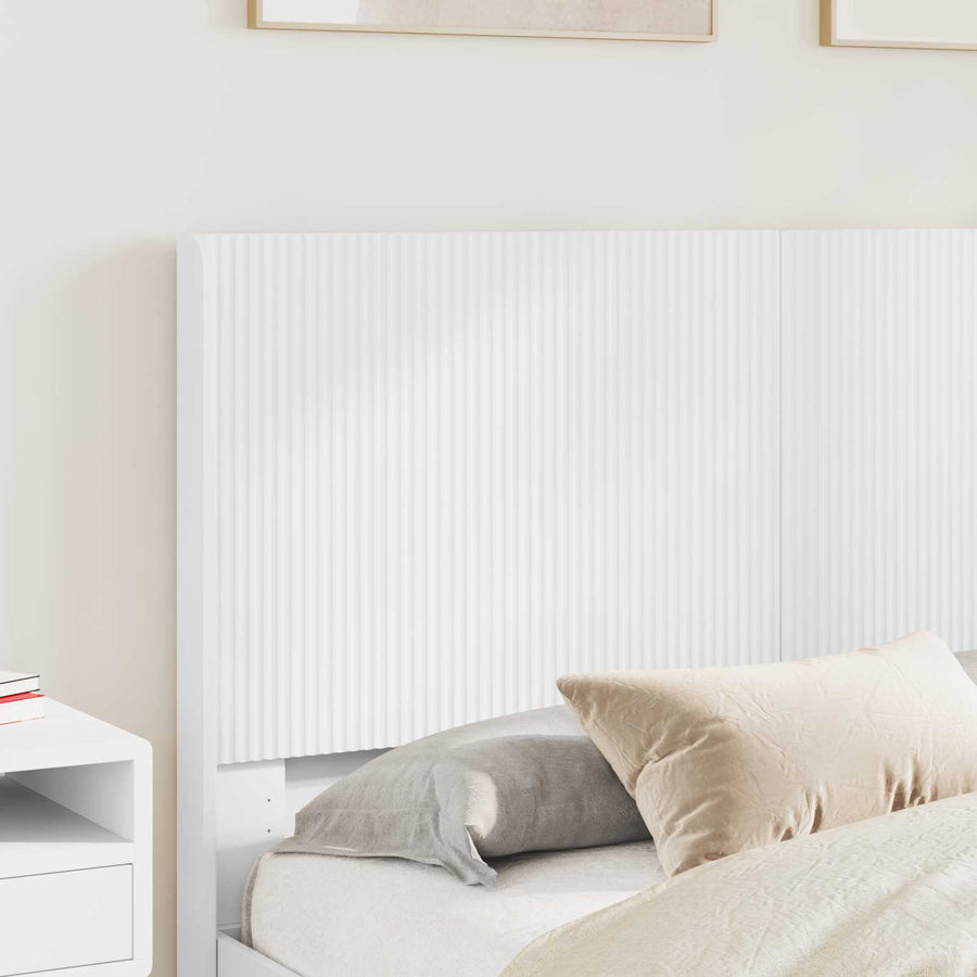 Bedframe met opbergruimte en hoofdbord Wit 160 x 200 cm