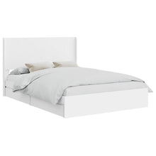 Bedframe met opbergruimte en hoofdbord Wit 160 x 200 cm