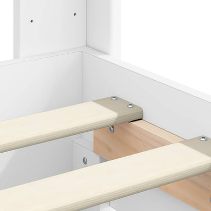 Bedframe met opbergruimte en hoofdbord 3 pcs Bewerkt hout