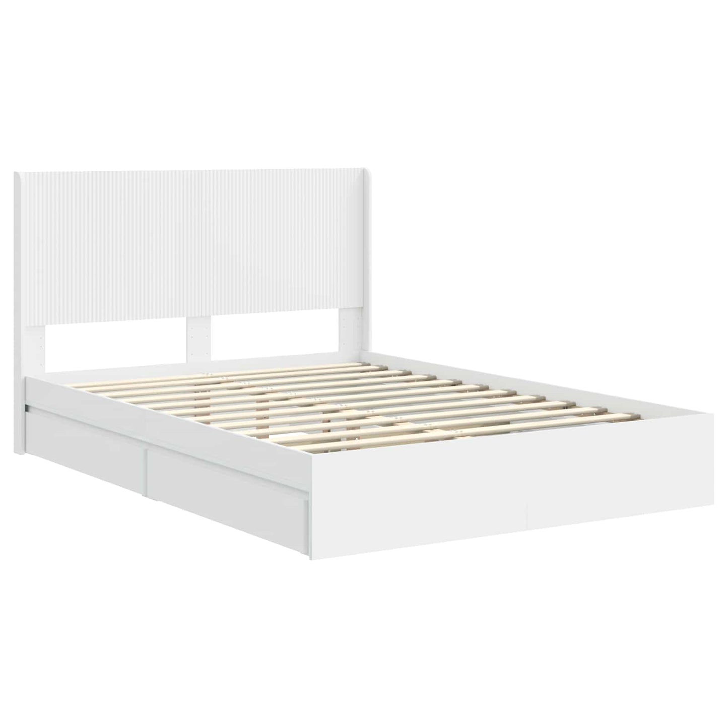 Bedframe met opbergruimte en hoofdbord 3 pcs Bewerkt hout