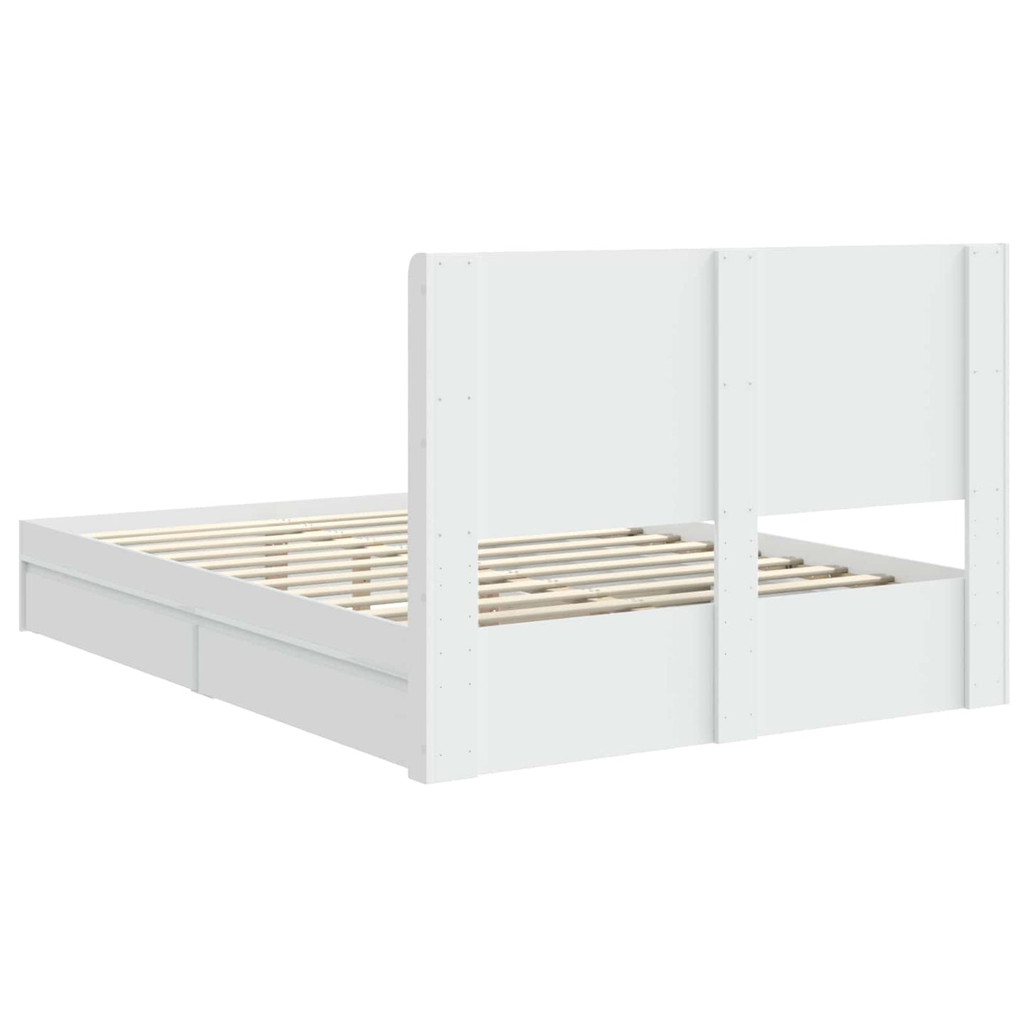 Bedframe met opbergruimte en hoofdbord 3 pcs Bewerkt hout