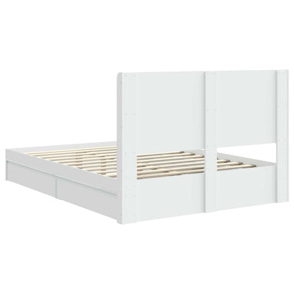 Bedframe met opbergruimte en hoofdbord 3 pcs Bewerkt hout