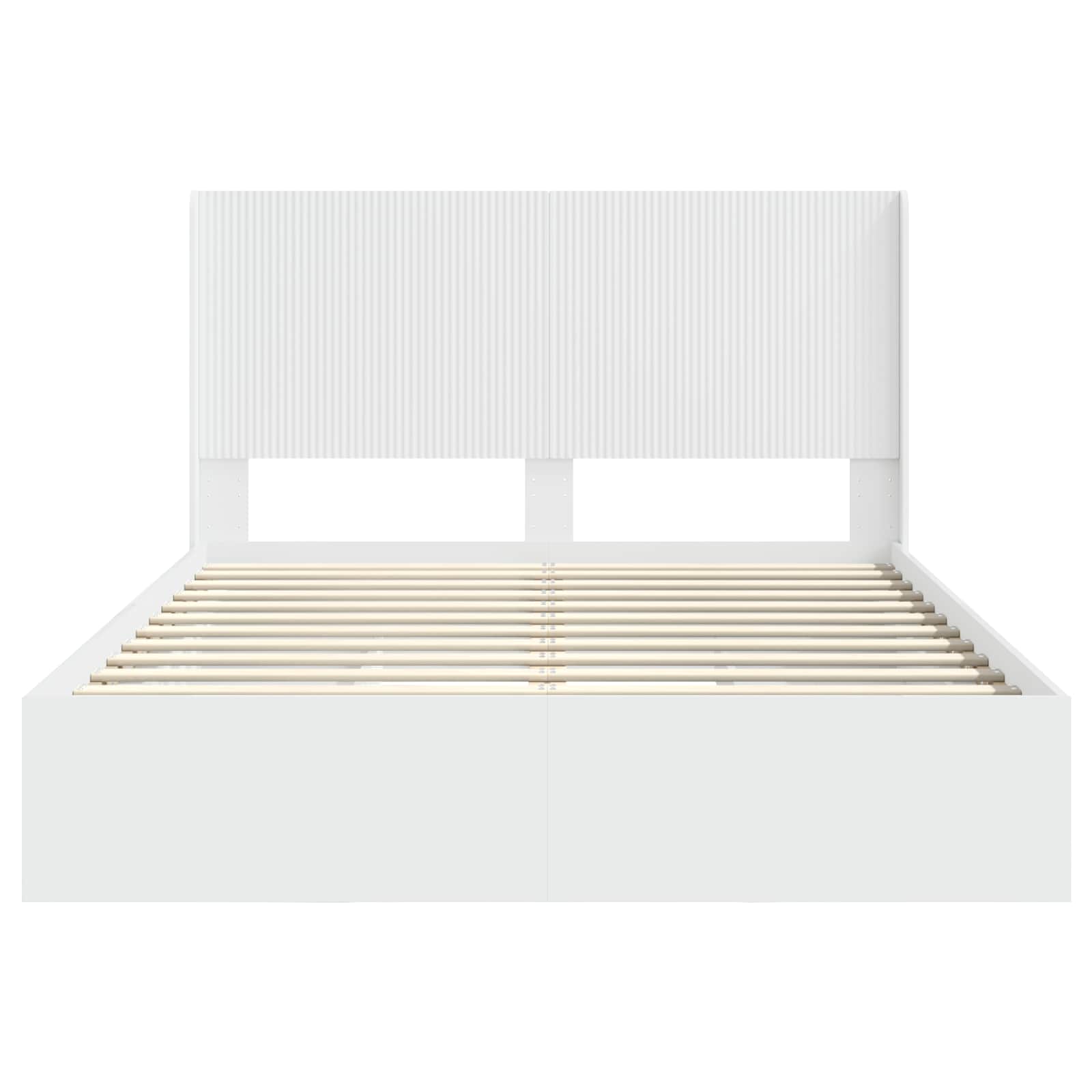Bedframe met opbergruimte en hoofdbord 3 pcs Bewerkt hout