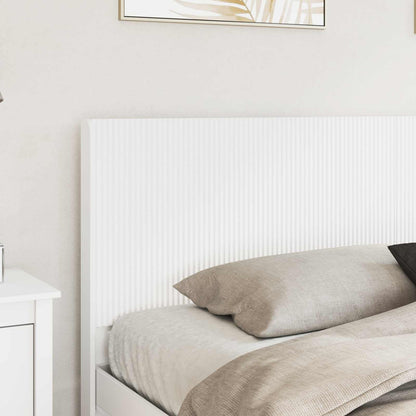 Bedframe met opbergruimte en hoofdbord Wit Bewerkt hout