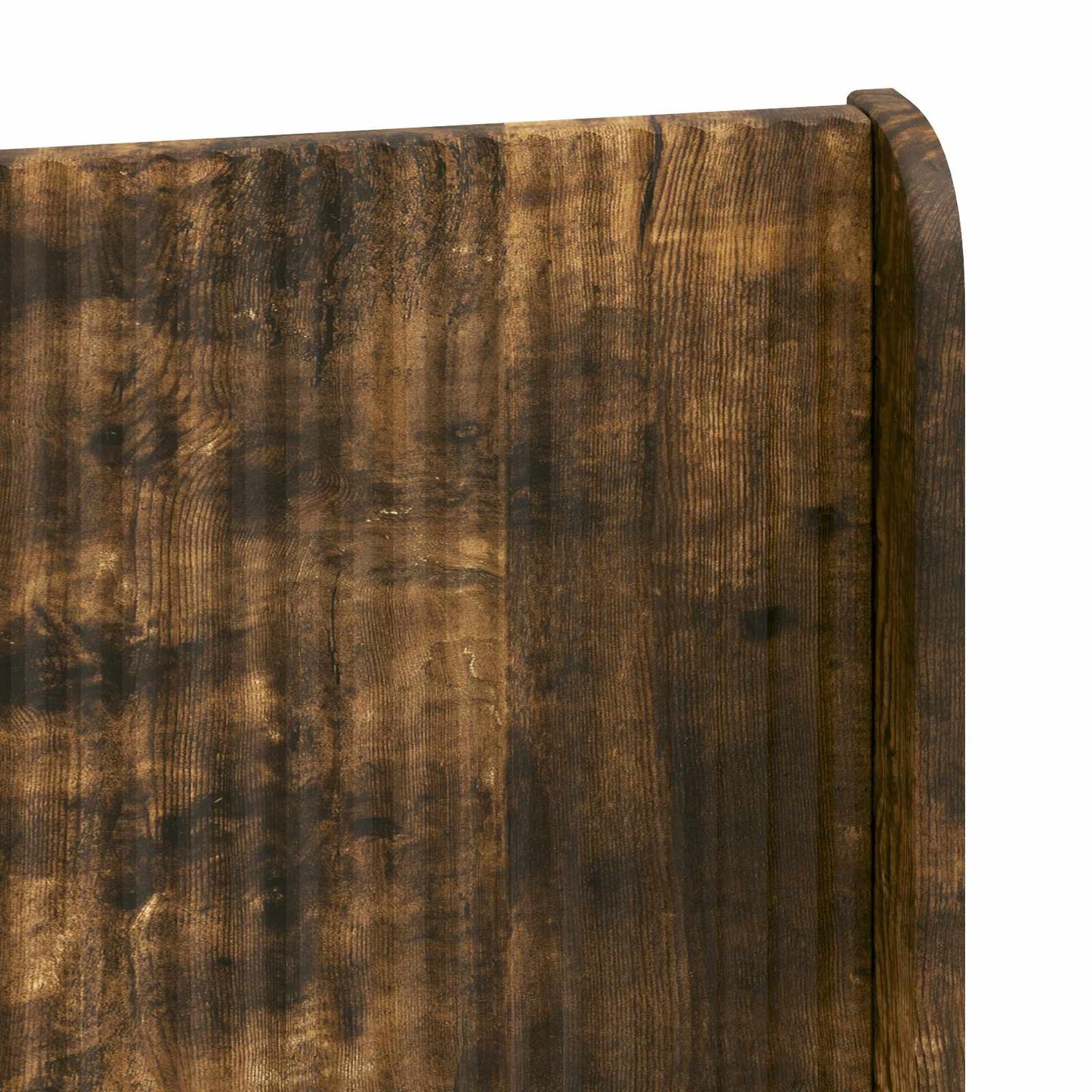 Bedframe met opbergruimte en hoofdbord Gerookt eiken