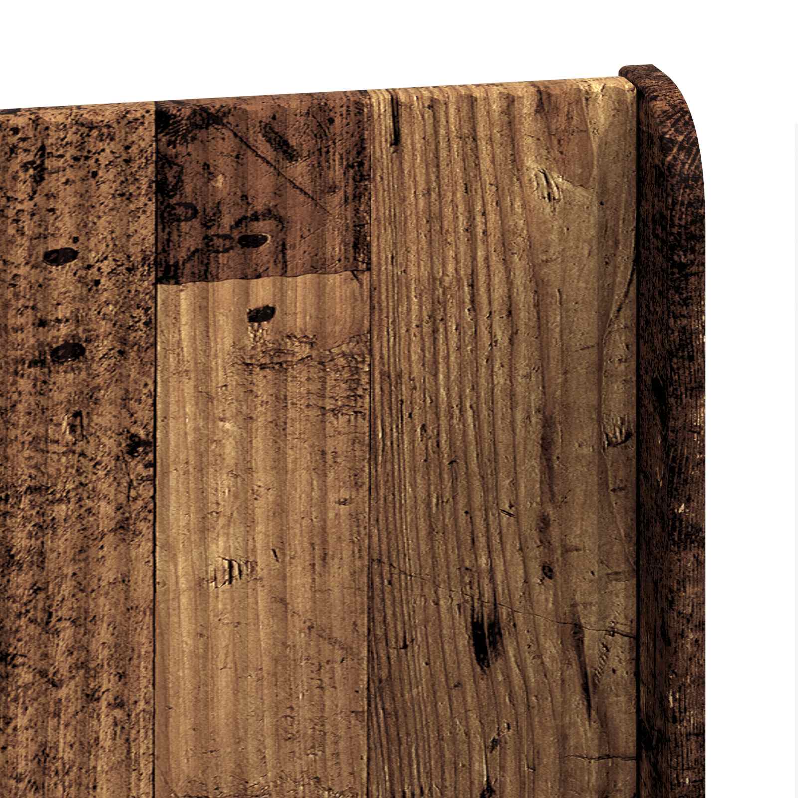 Bedframe met opbergruimte en hoofdbord Oud hout Bewerkt hout