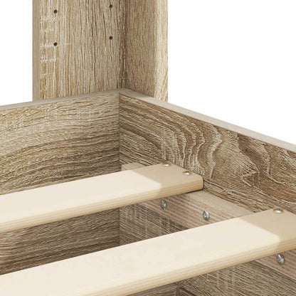 Bedframe met opbergruimte en hoofdbord Sonoma Eiken