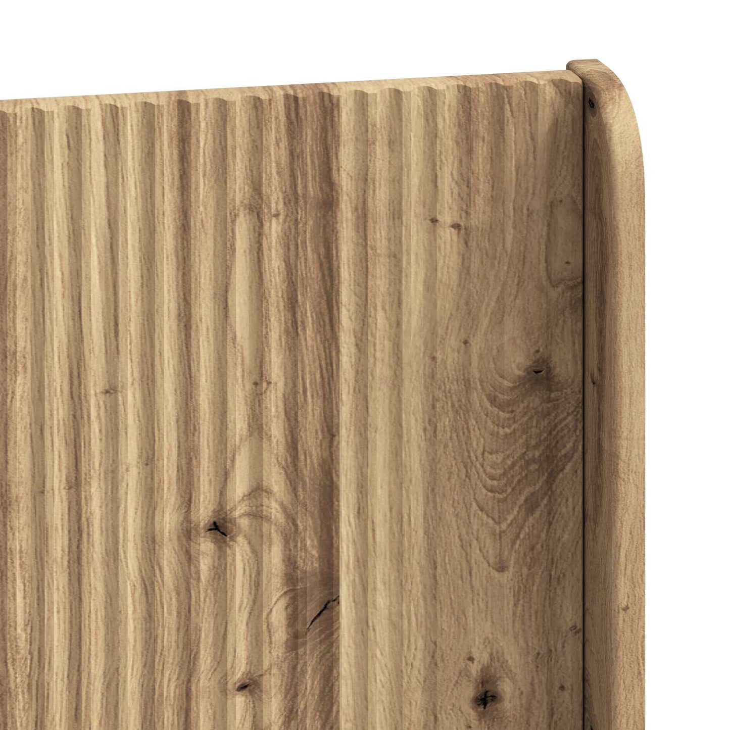 Bedframe met opbergruimte en hoofdbord Artisanaal eiken