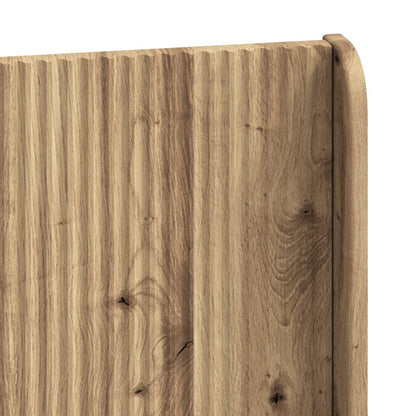 Bedframe met opbergruimte en hoofdbord Artisanaal eiken