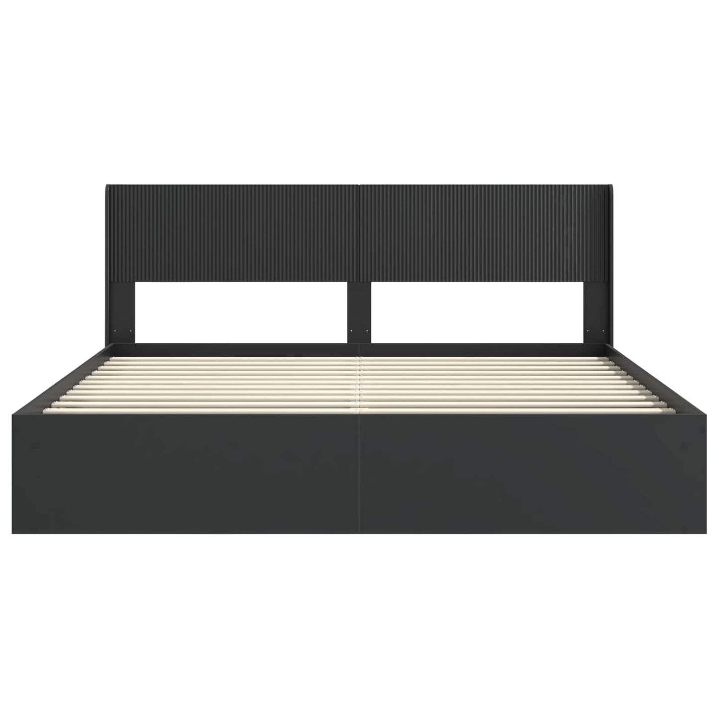 Bedframe met opbergruimte en hoofdbord 3 pcs Bewerkt hout