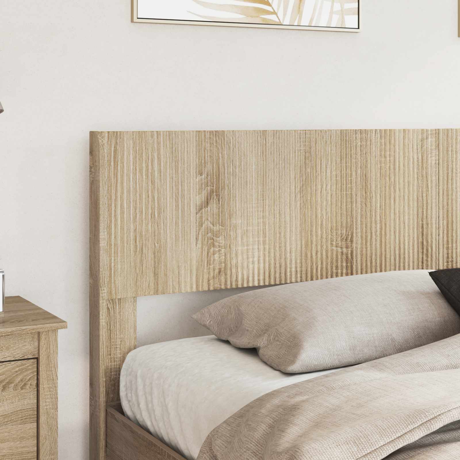 Bedframe met opbergruimte en hoofdbord 3 pcs Bewerkt hout