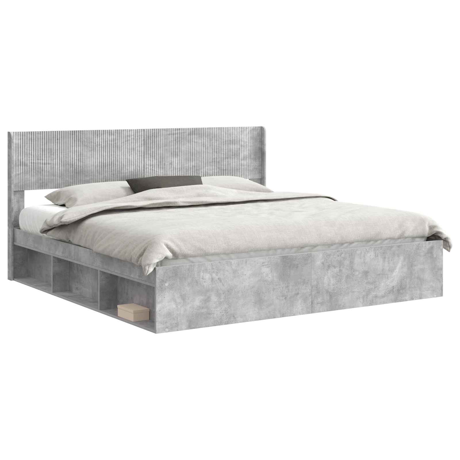 Bedframe met opbergruimte en hoofdbord 3 pcs Bewerkt hout