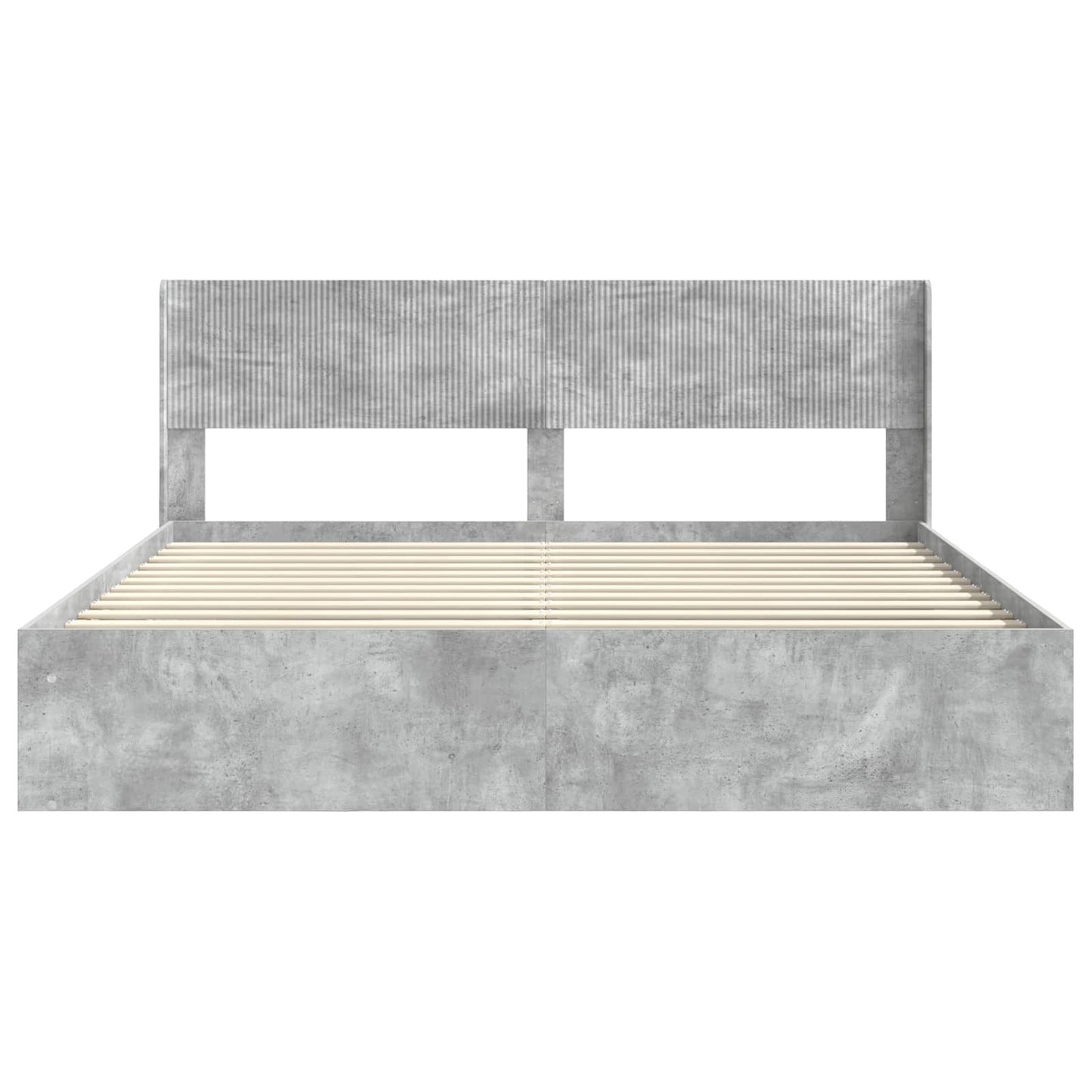 Bedframe met opbergruimte en hoofdbord 3 pcs Bewerkt hout