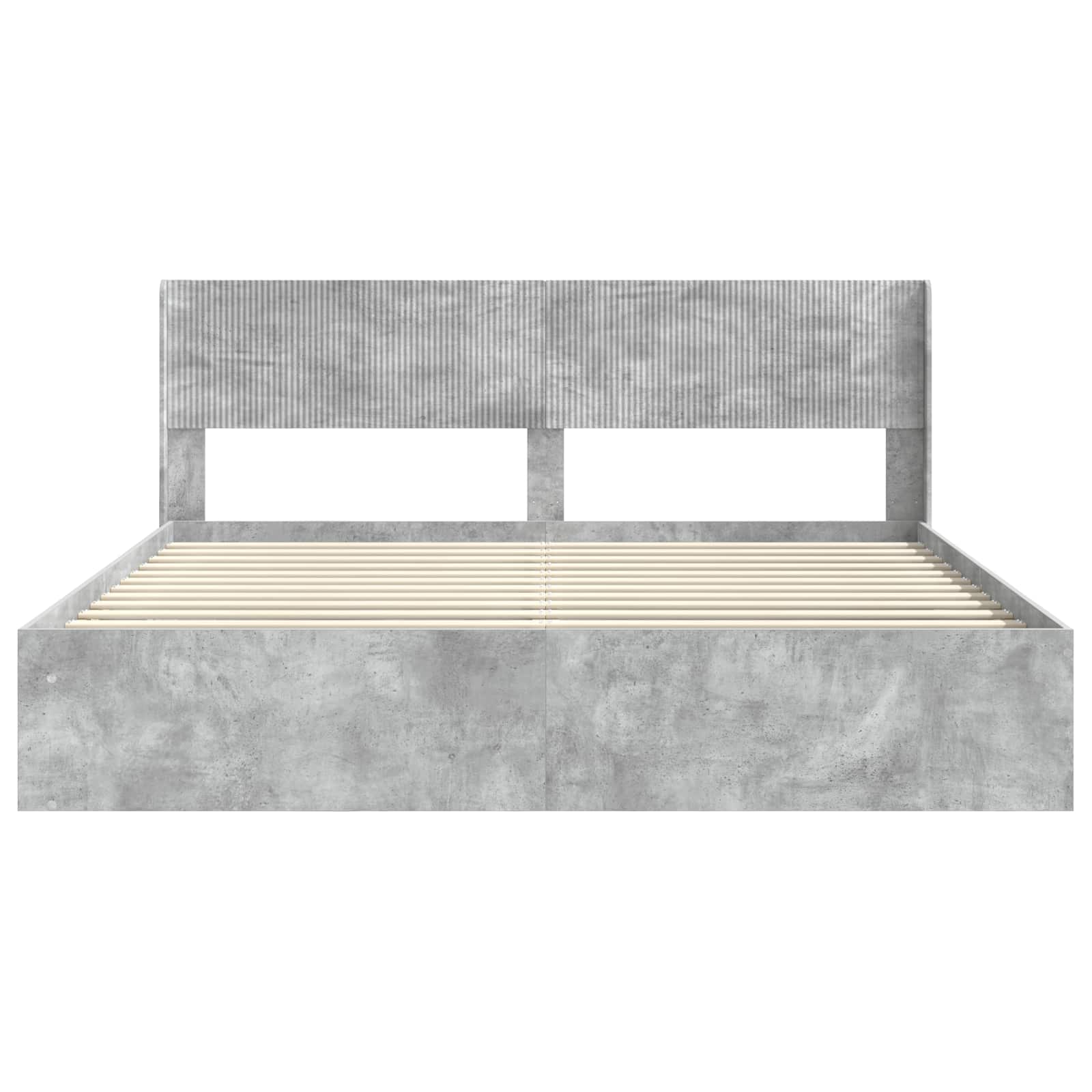 Bedframe met opbergruimte en hoofdbord 3 pcs Bewerkt hout